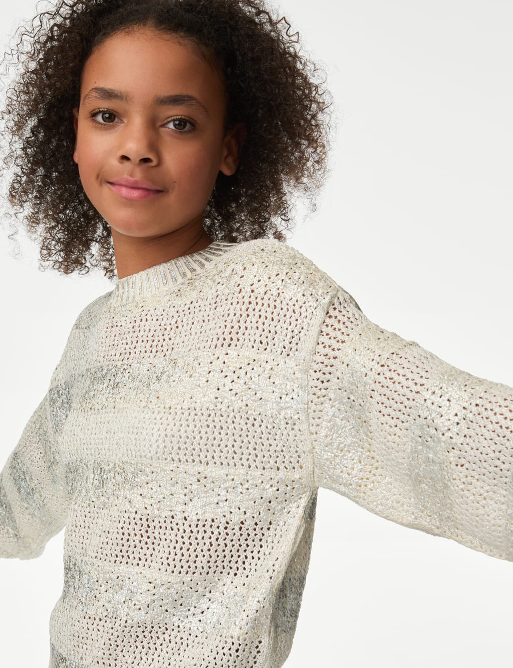 Sparkle knit jumper top