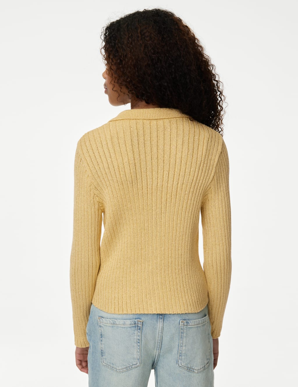 Cotton Rich Sparkly Knitted Cardigan (6-16 Yrs) 4 of 4