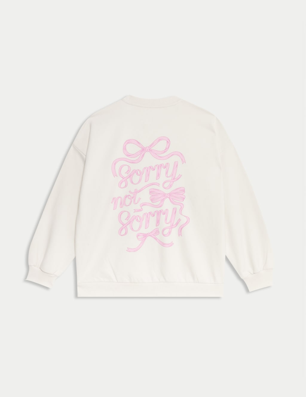 Cotton Rich Bow Graphic Sweatshirt (6-16 Yrs) 6 of 6
