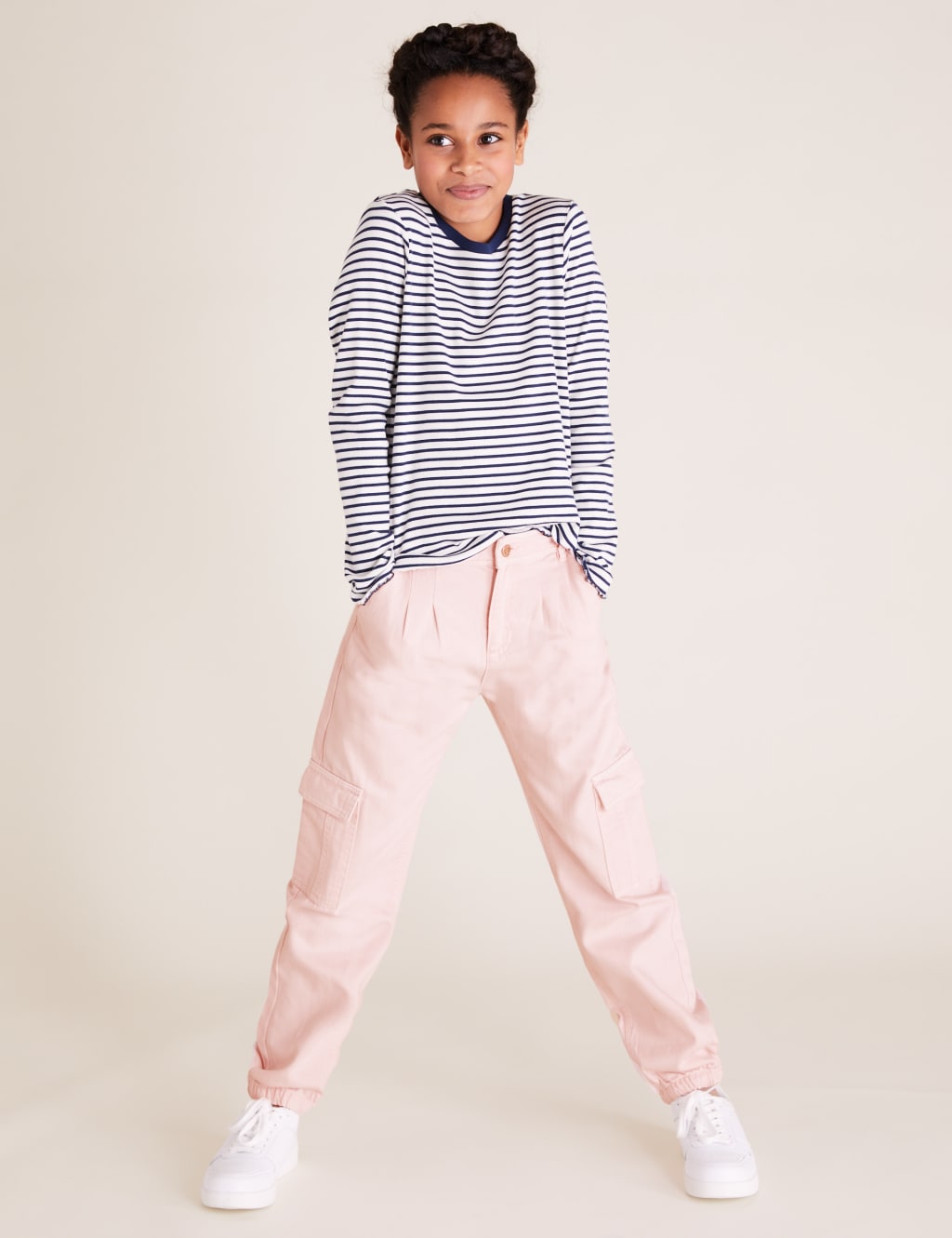 Cotton Cargo Trousers (6-14 Yrs) 1 of 4