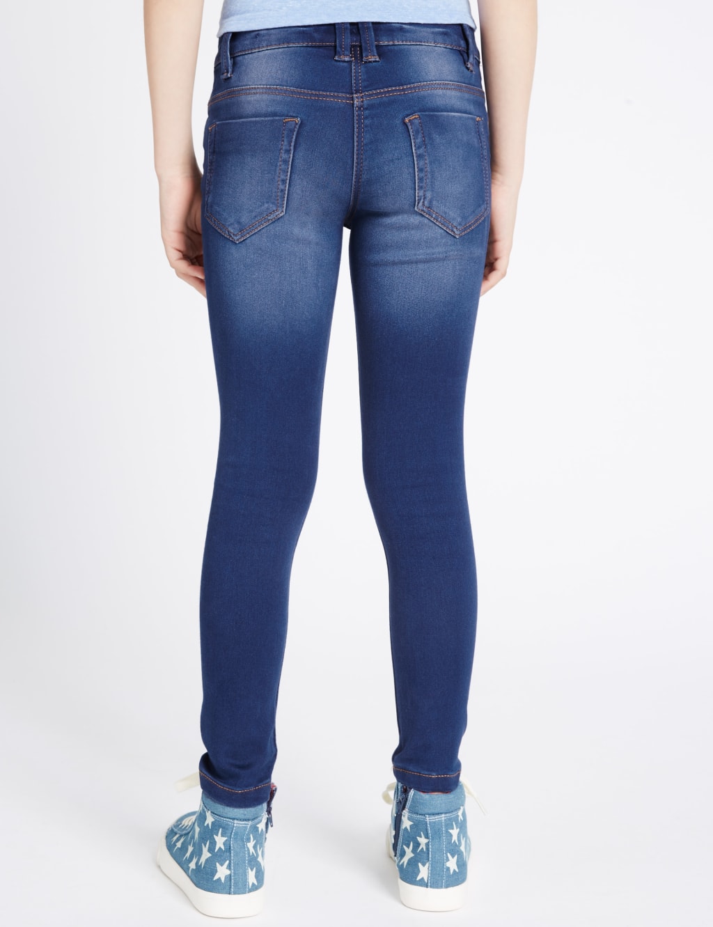 Cotton Rich with Stretch Super Skinny Jeans (3-14 Years) 4 of 6