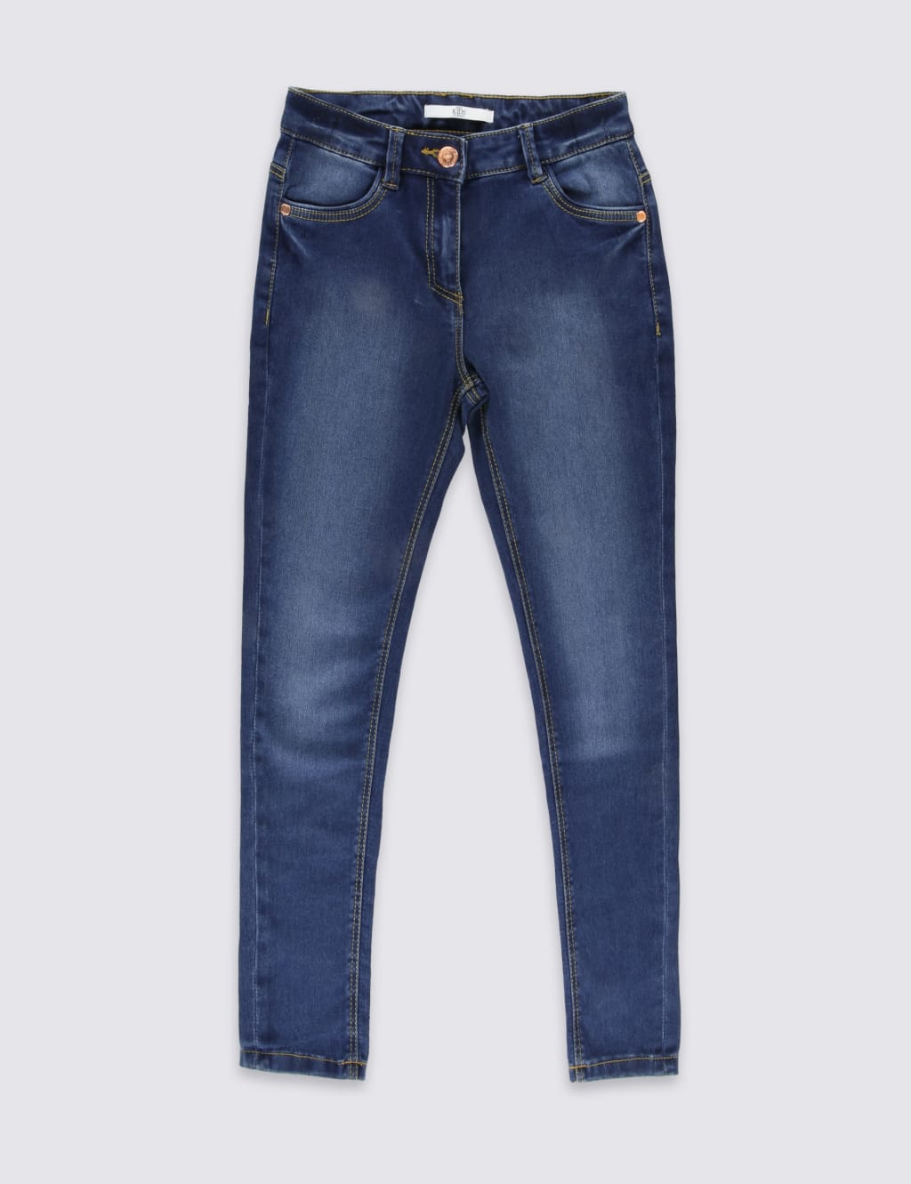 Cotton Rich with Stretch Super Skinny Jeans (3-14 Years) 2 of 6
