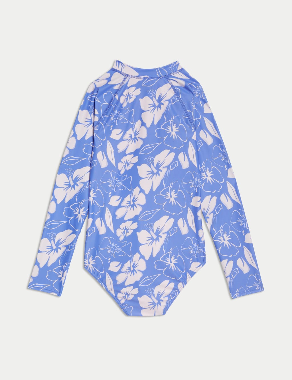 Hibiscus Print Long Sleeve Swimsuit (6-16 Yrs) 2 of 3