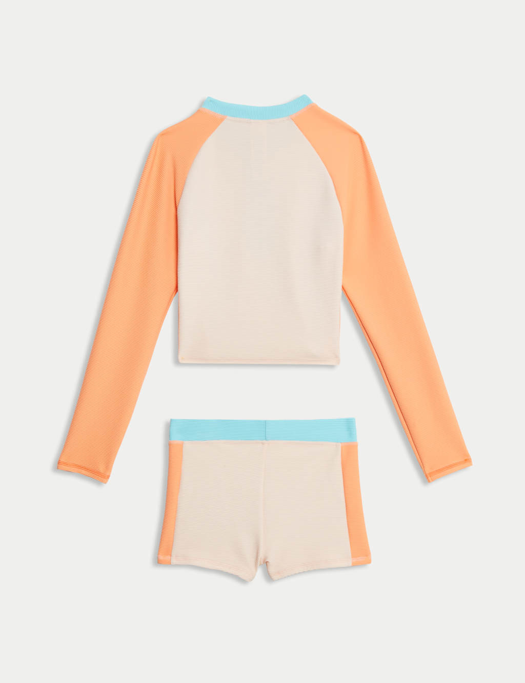 2pc Colourblock Long Sleeve Swim Set (6-16 Yrs) 2 of 3