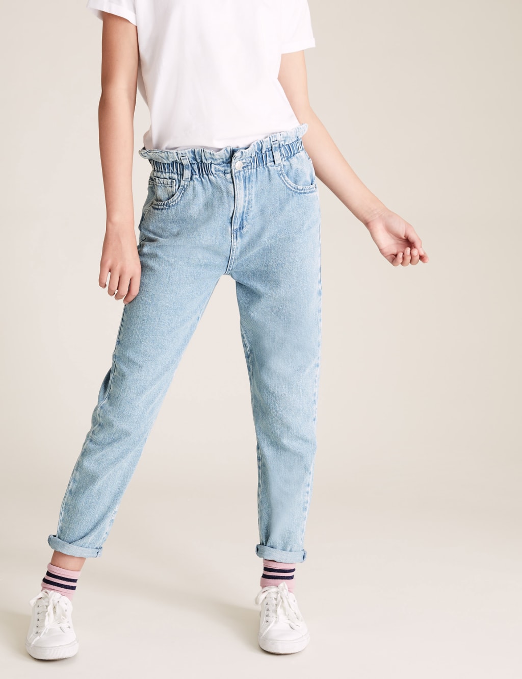 Regular Denim Paperbag Waist Jeans (6-16 Yrs) 4 of 5