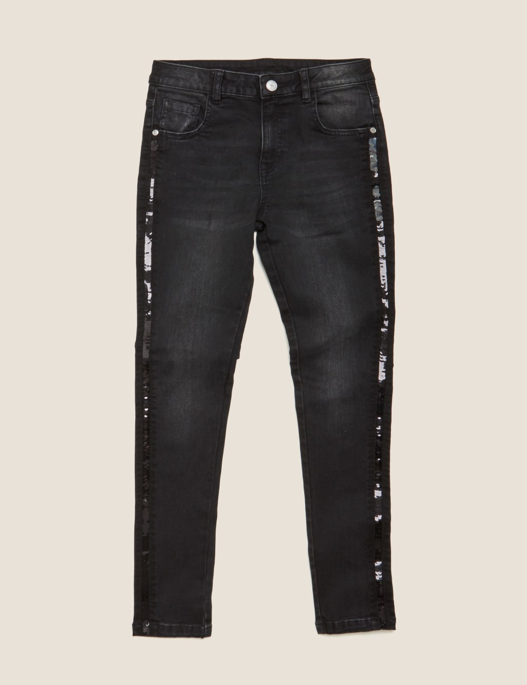 Sparkly side stripe jeans new arrivals