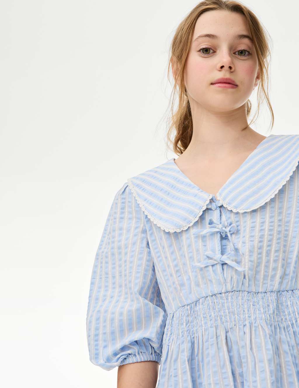 Pure Cotton Striped Dress (6-16 Yrs) 4 of 5