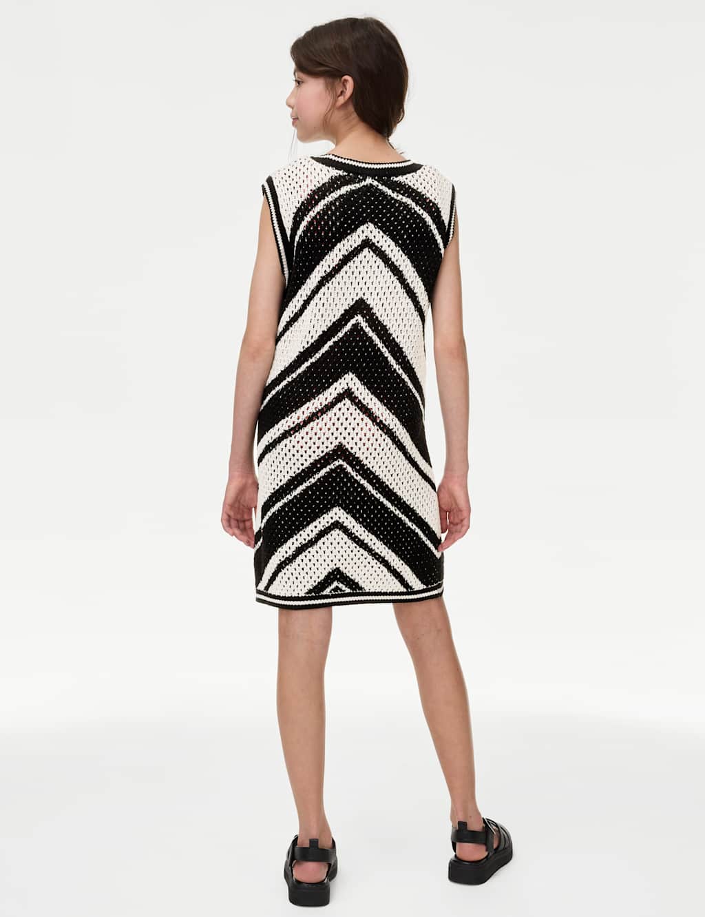 Cotton Rich Striped Knitted Dress (6-16 Yrs) 4 of 5