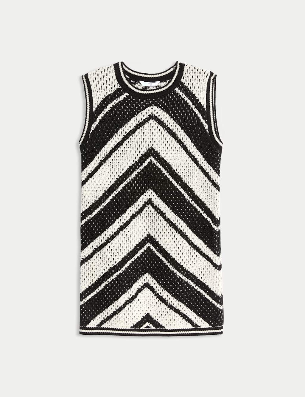 Cotton Rich Striped Knitted Dress (6-16 Yrs) 2 of 5