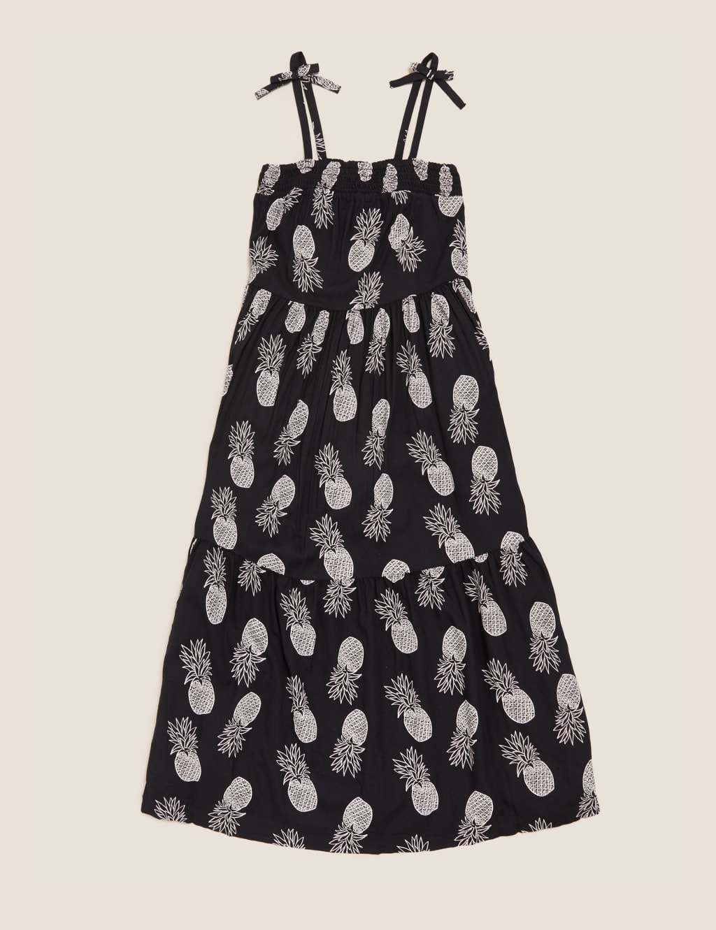 Pineapple Print Tiered Maxi Dress (6-16 Yrs) 2 of 4
