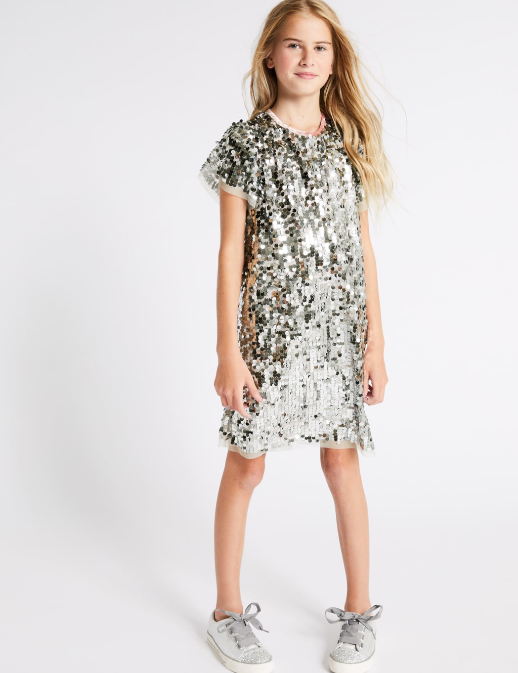 Sequin Dress (3-16 Years) 1 of 3