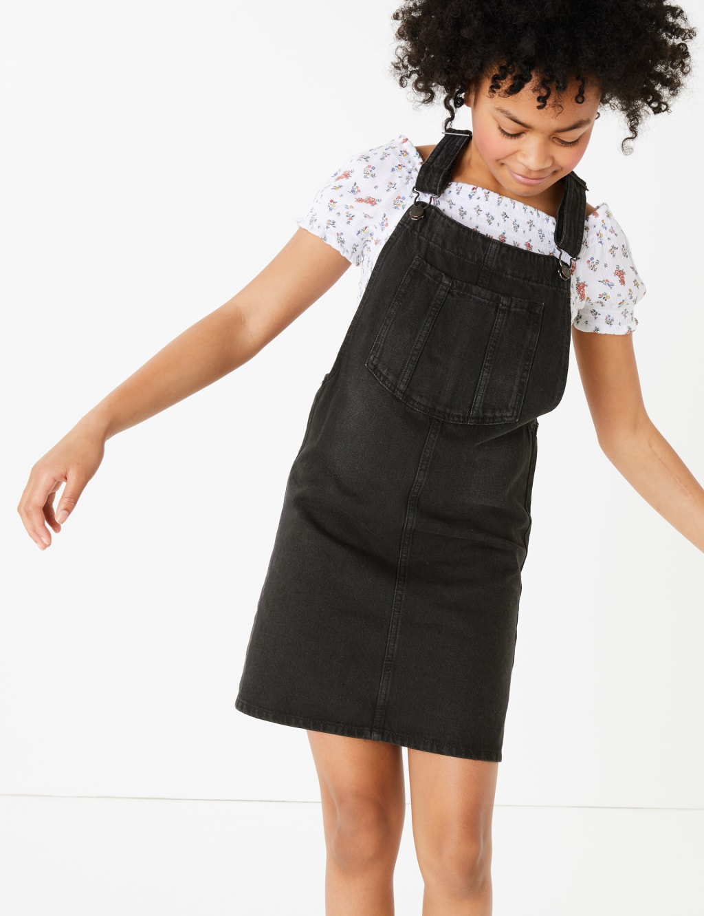 Denim Pinafore Dress 6 16 Years M S