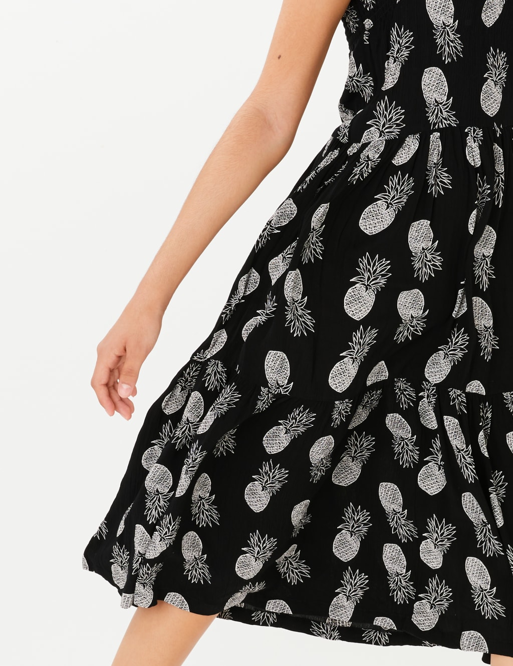 Pineapple Print Tiered Dress (6-16 Yrs) 3 of 4