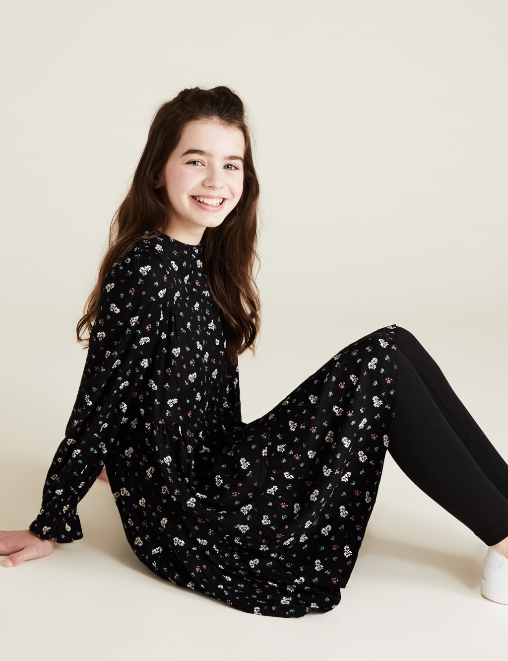 Floral Print Tiered Dress (6-14 Yrs) 3 of 5