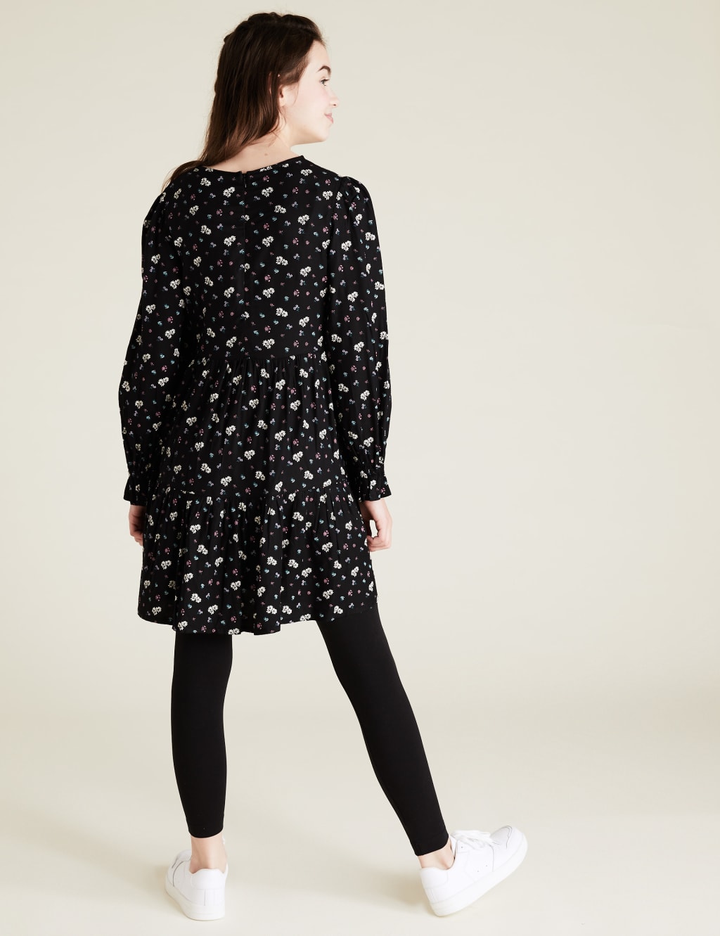 Floral Print Tiered Dress (6-14 Yrs) 4 of 5