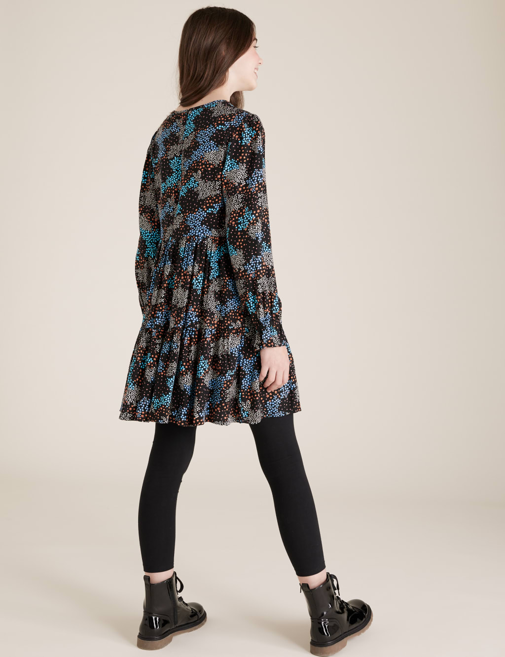 Woven Floral Tiered Dress (6-14 Yrs) 4 of 4