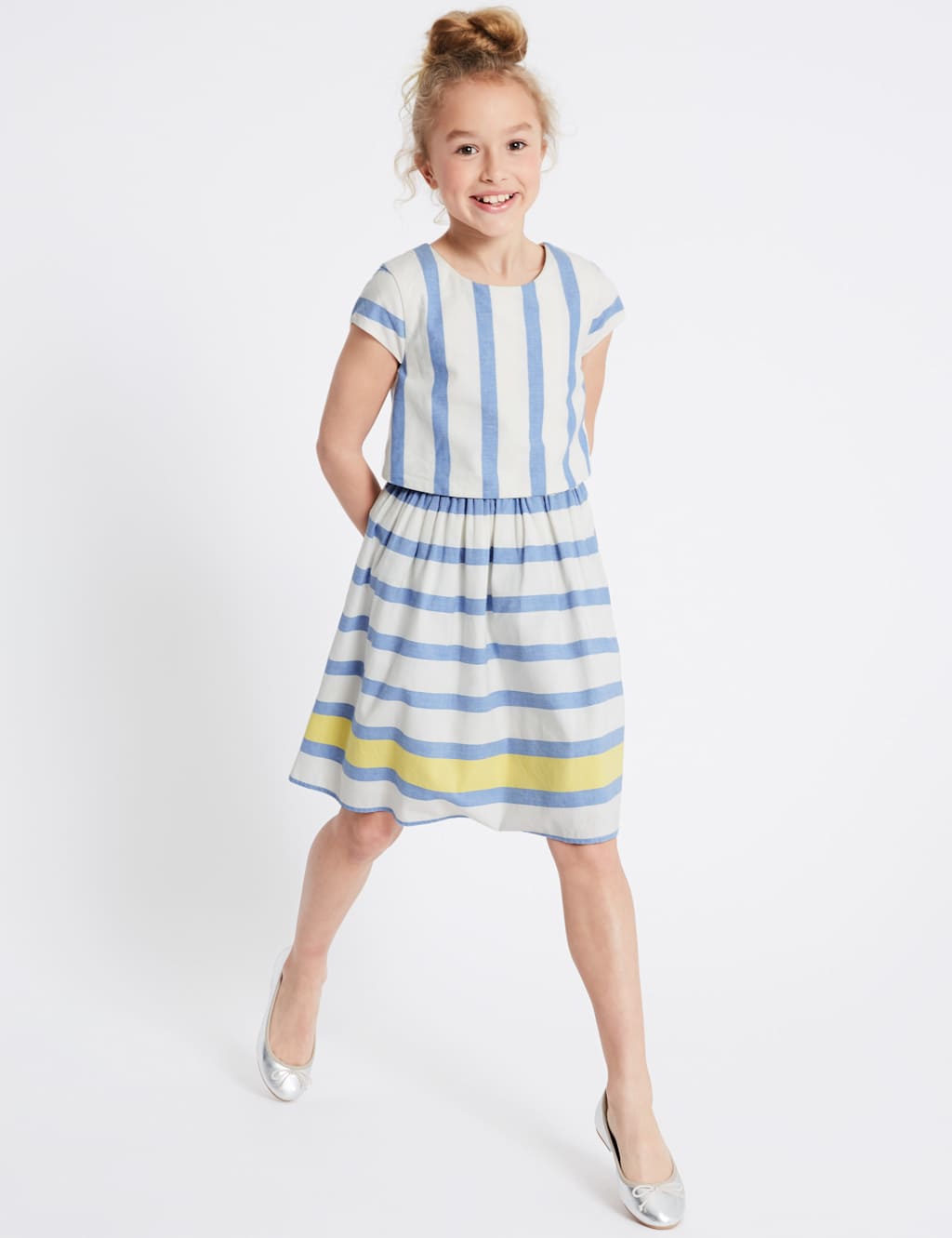 Striped Prom Dress (3-16 Years) 1 of 5