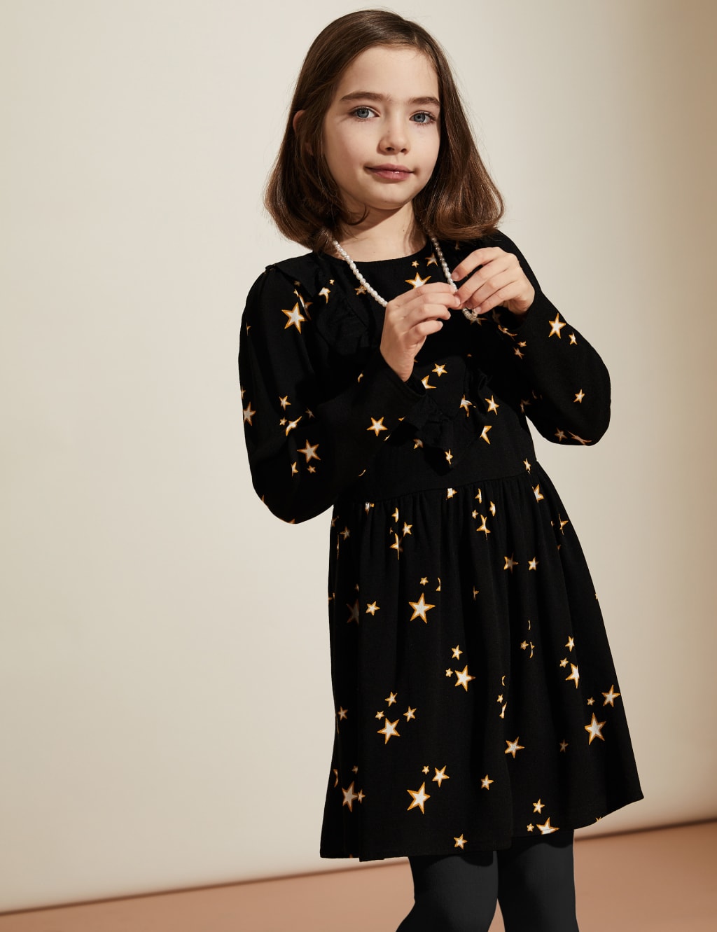 Star Print Frill Dress (6-14 Yrs) 3 of 4