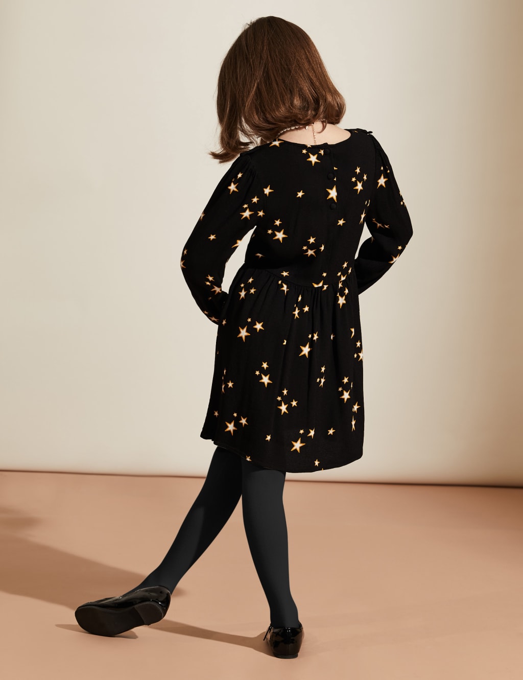 Star Print Frill Dress (6-14 Yrs) 4 of 4