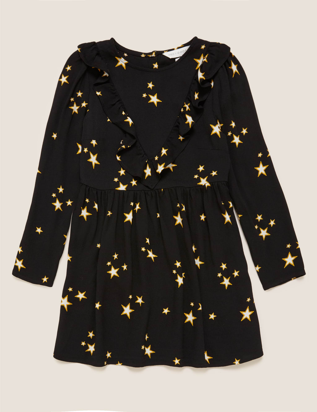 Star Print Frill Dress (6-14 Yrs) 2 of 4