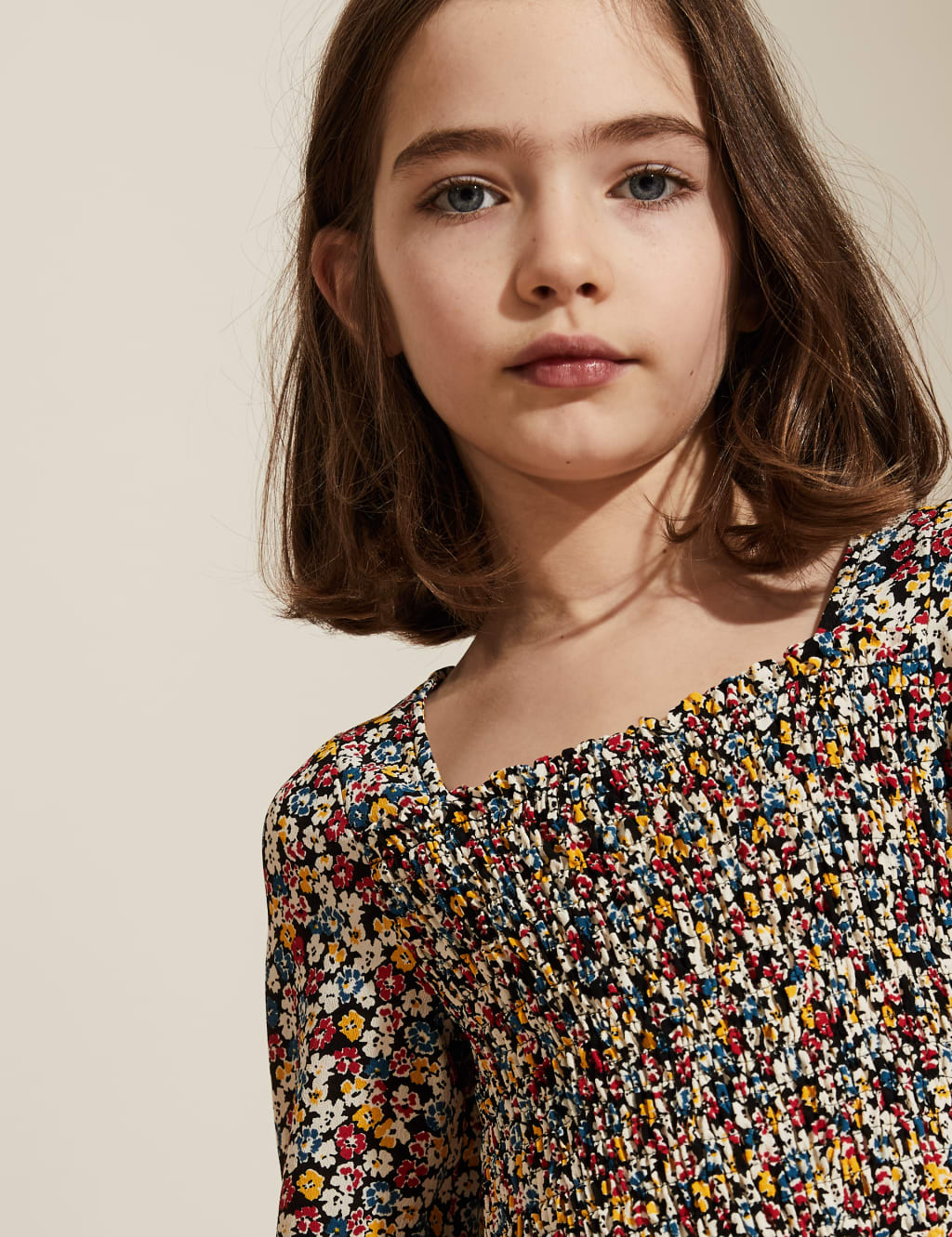 Floral Ditsy Shirred Dress (6-14 Yrs) 3 of 6