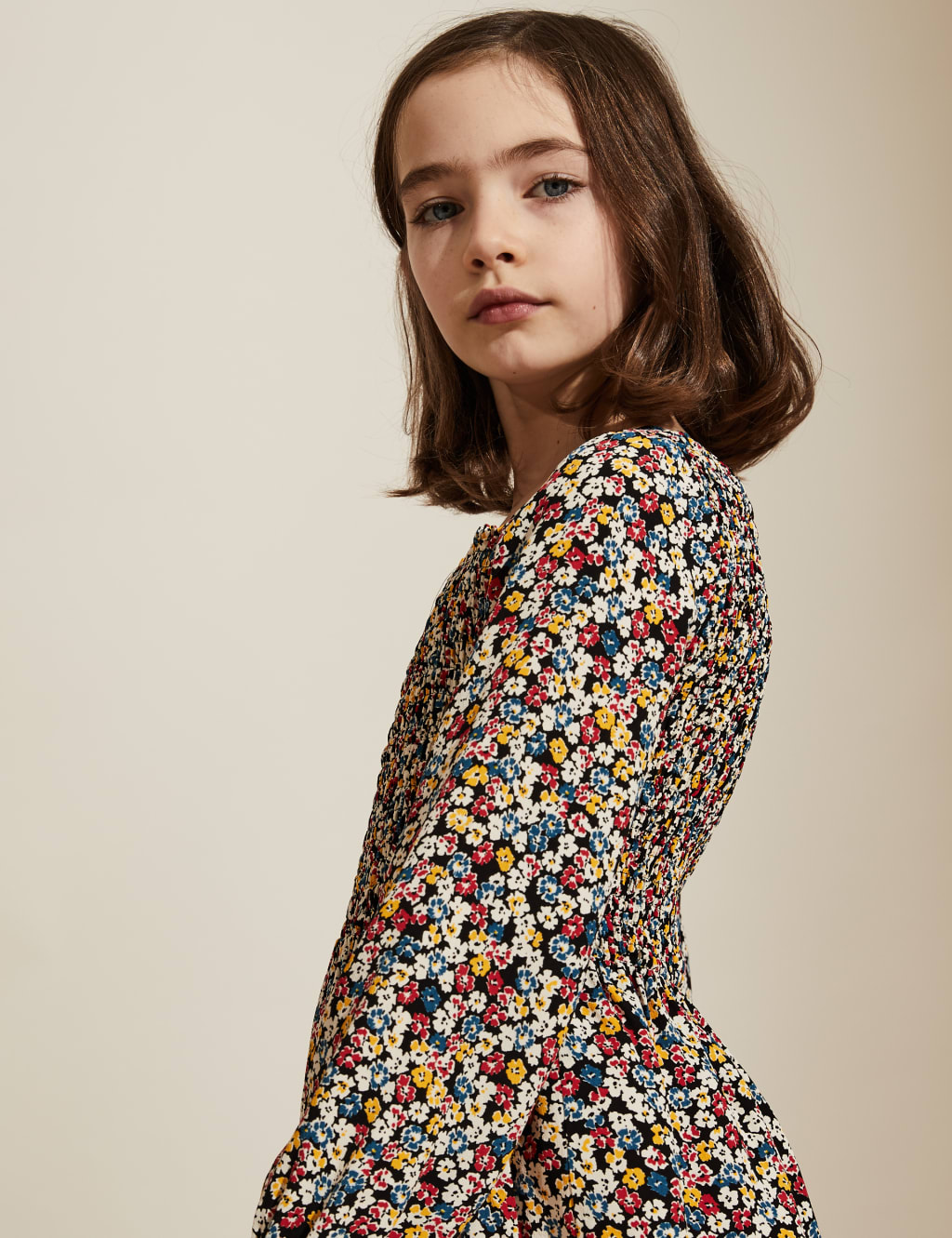Floral Ditsy Shirred Dress (6-14 Yrs) 5 of 6