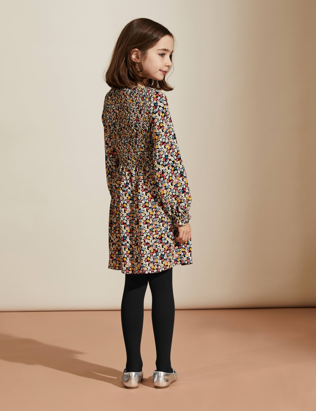 Floral Ditsy Shirred Dress (6-14 Yrs) 6 of 6