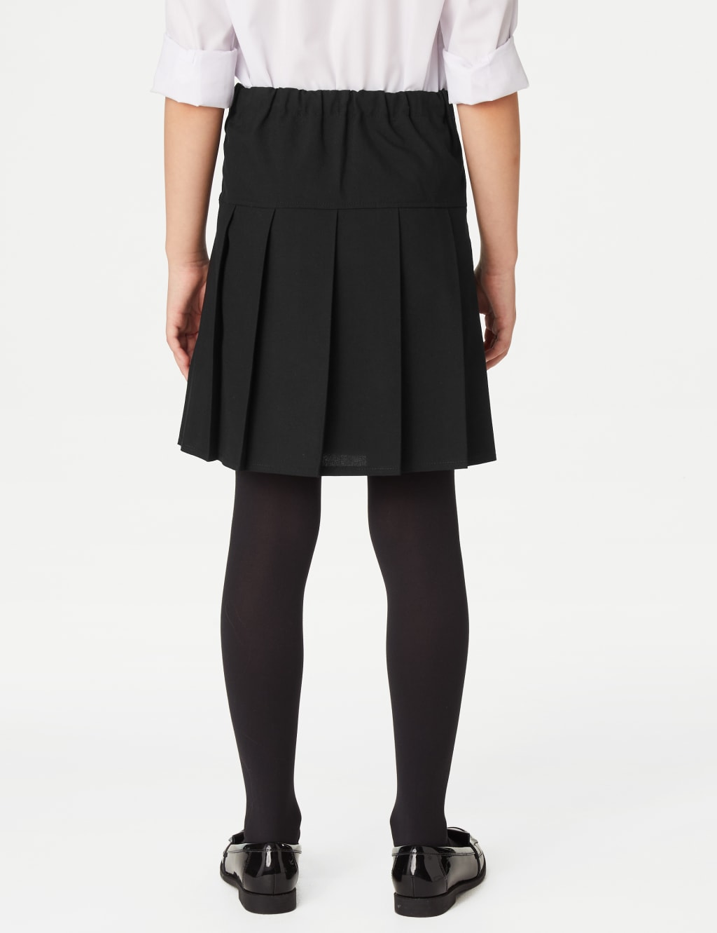 Plus size black uniform skirt hot sale
