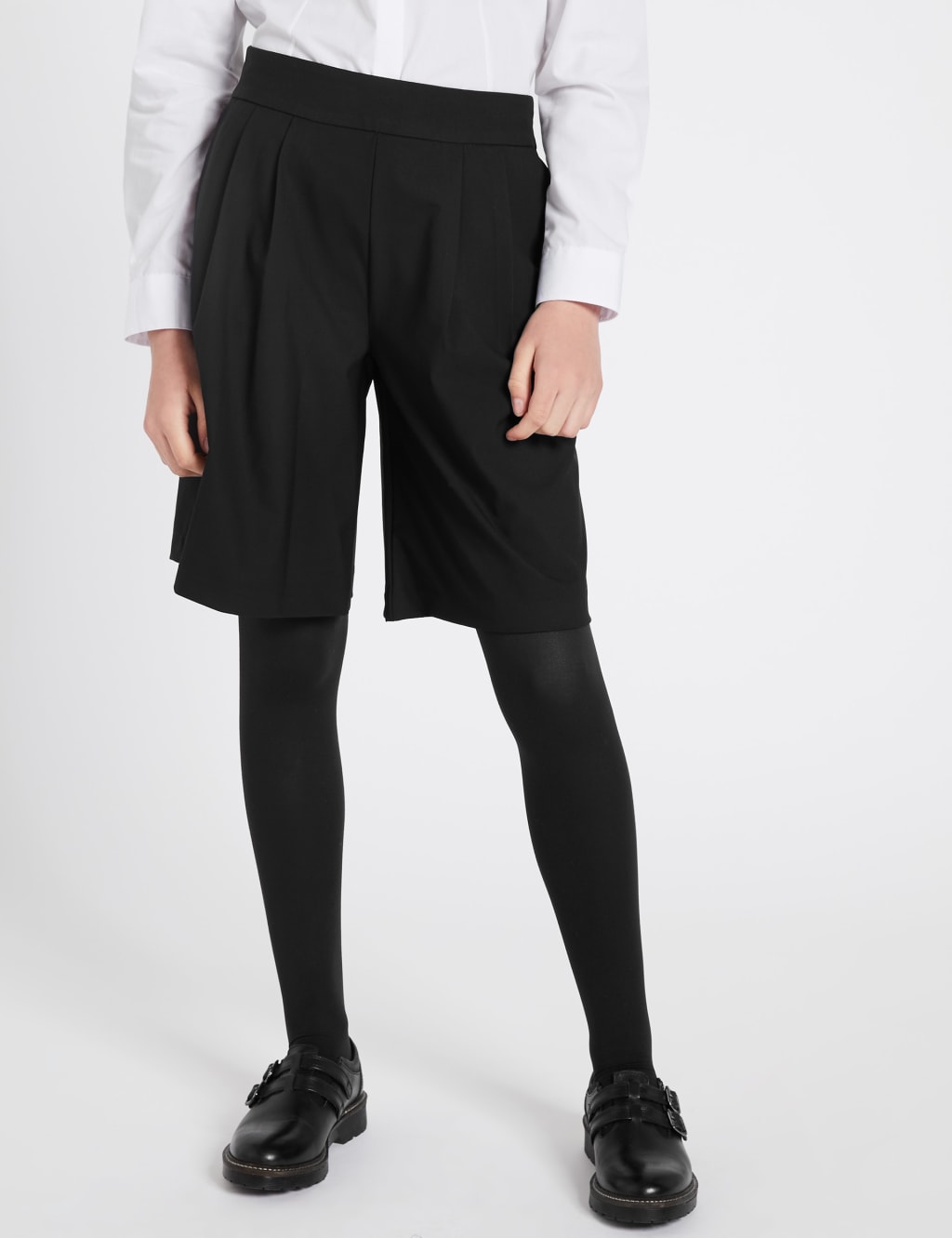 Girls’ Front Pleat School Culottes 3 of 5