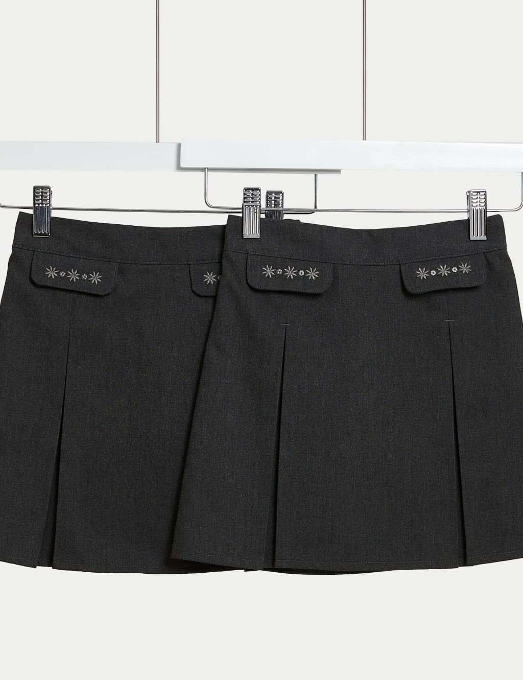 Silver pleated skirt tesco on sale