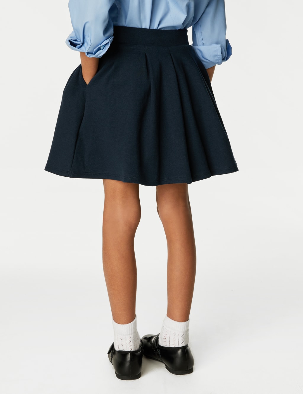 2pk Girls' Jersey Bow School Skirts (2-14 Yrs) 5 of 5