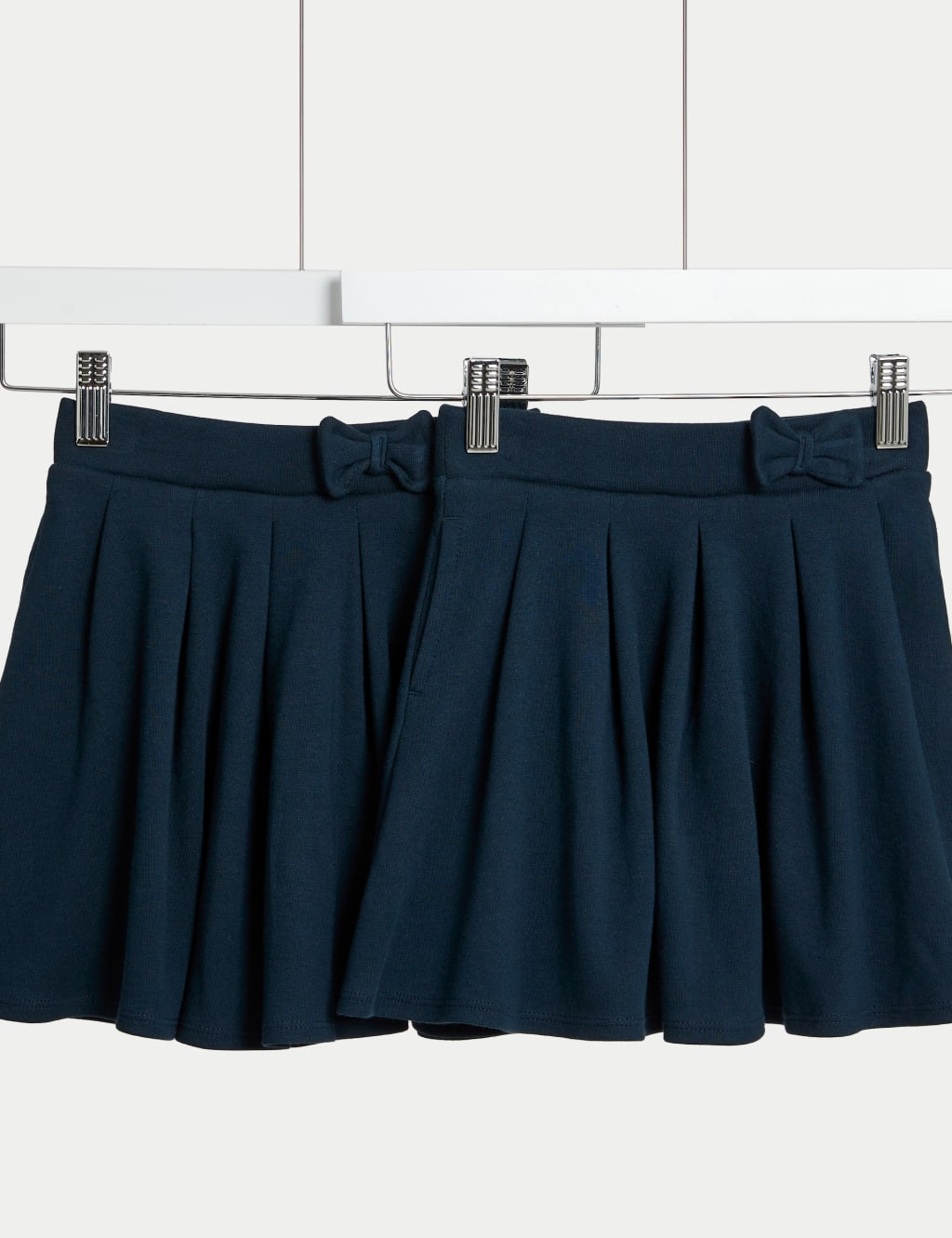 2pk Girls' Jersey Bow School Skirts (2-14 Yrs) 2 of 5