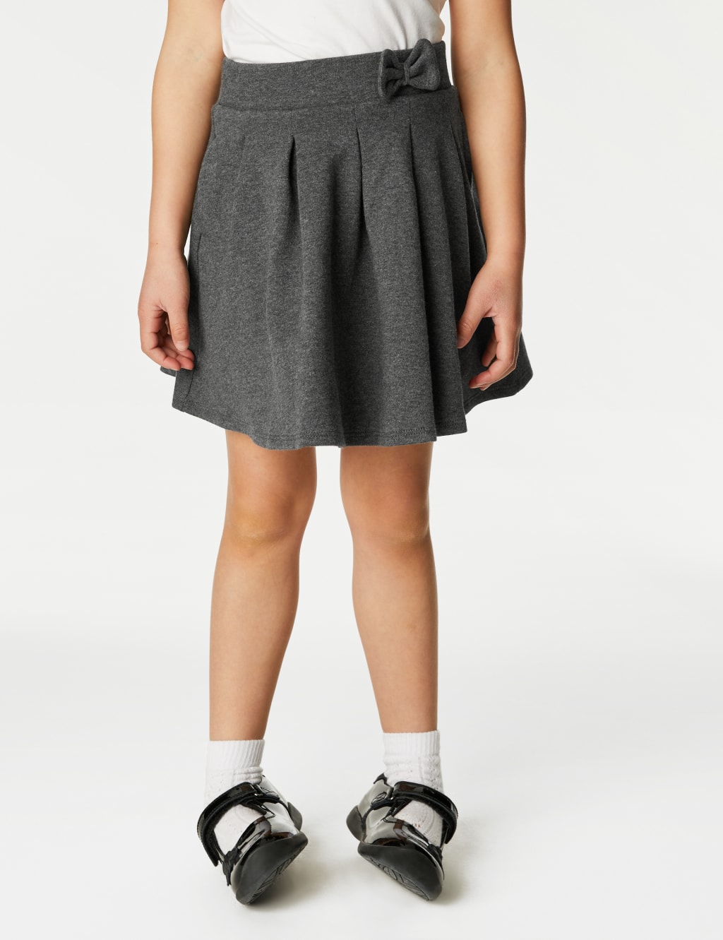 Grey pleated school skirt size 14 shop