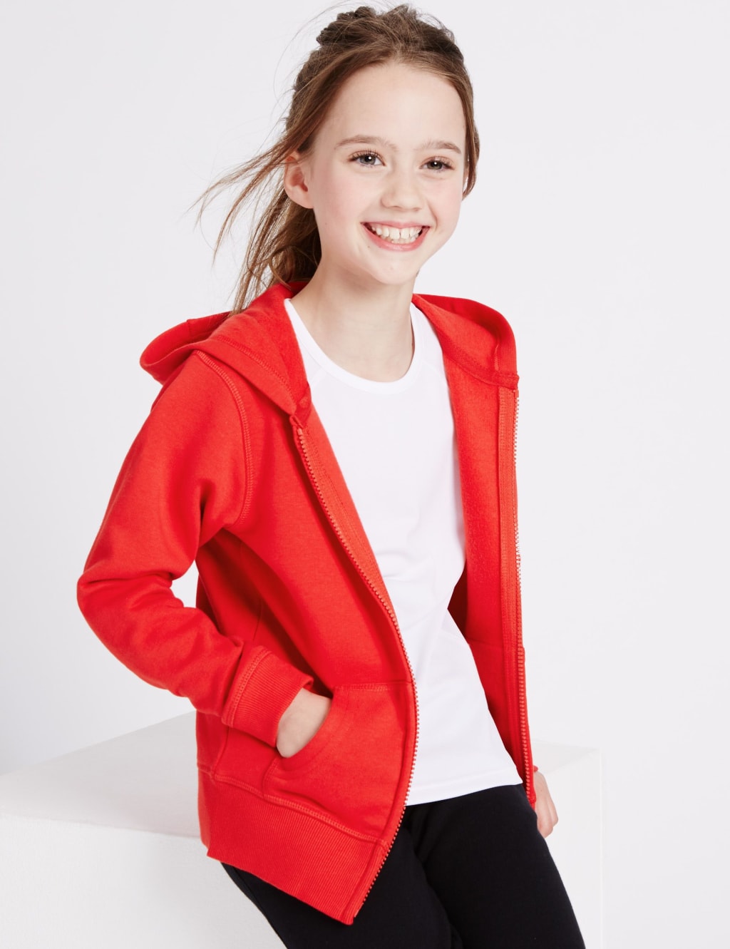 Unisex Cotton Hooded School Sweatshirt (2-16 Yrs) 1 of 6