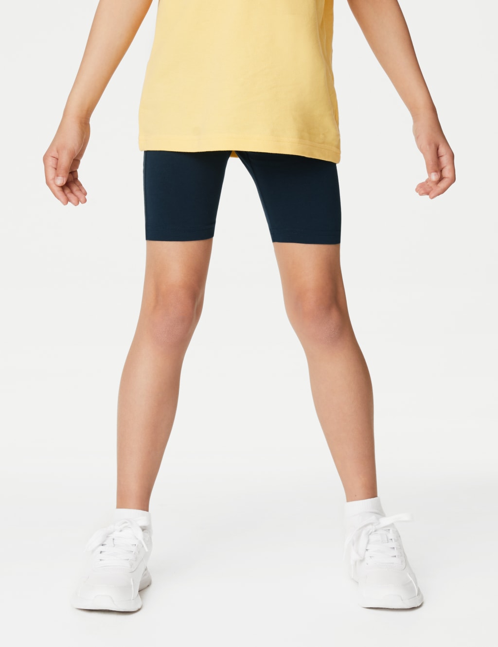2pk Girls' Cotton Rich School Cycling Shorts (2-16 Yrs) 3 of 5