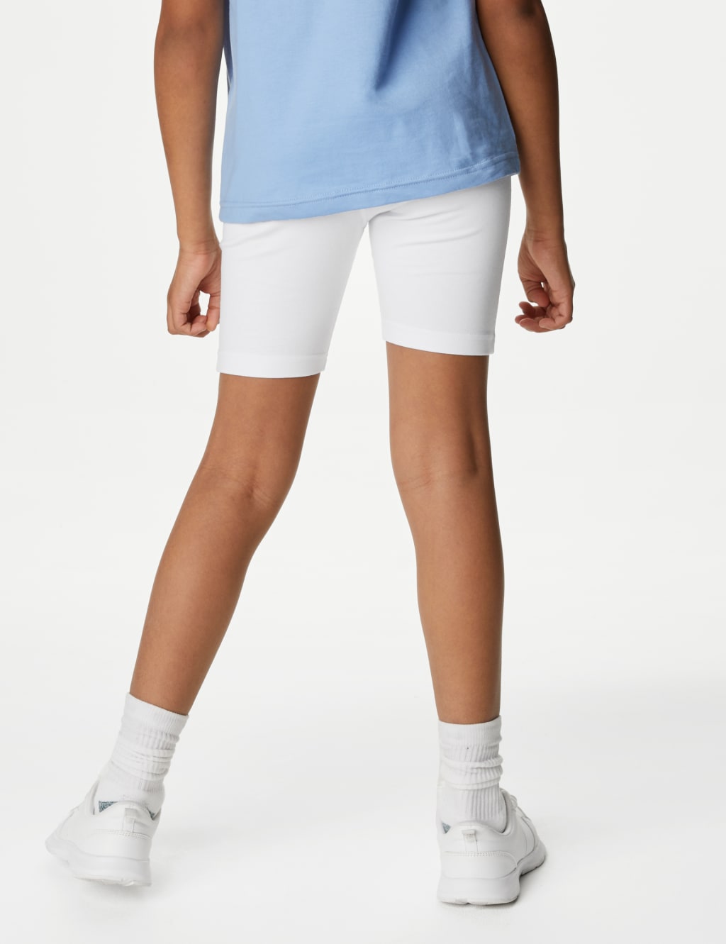 2pk Girls' Cotton Rich School Cycling Shorts (2-16 Yrs) 4 of 5