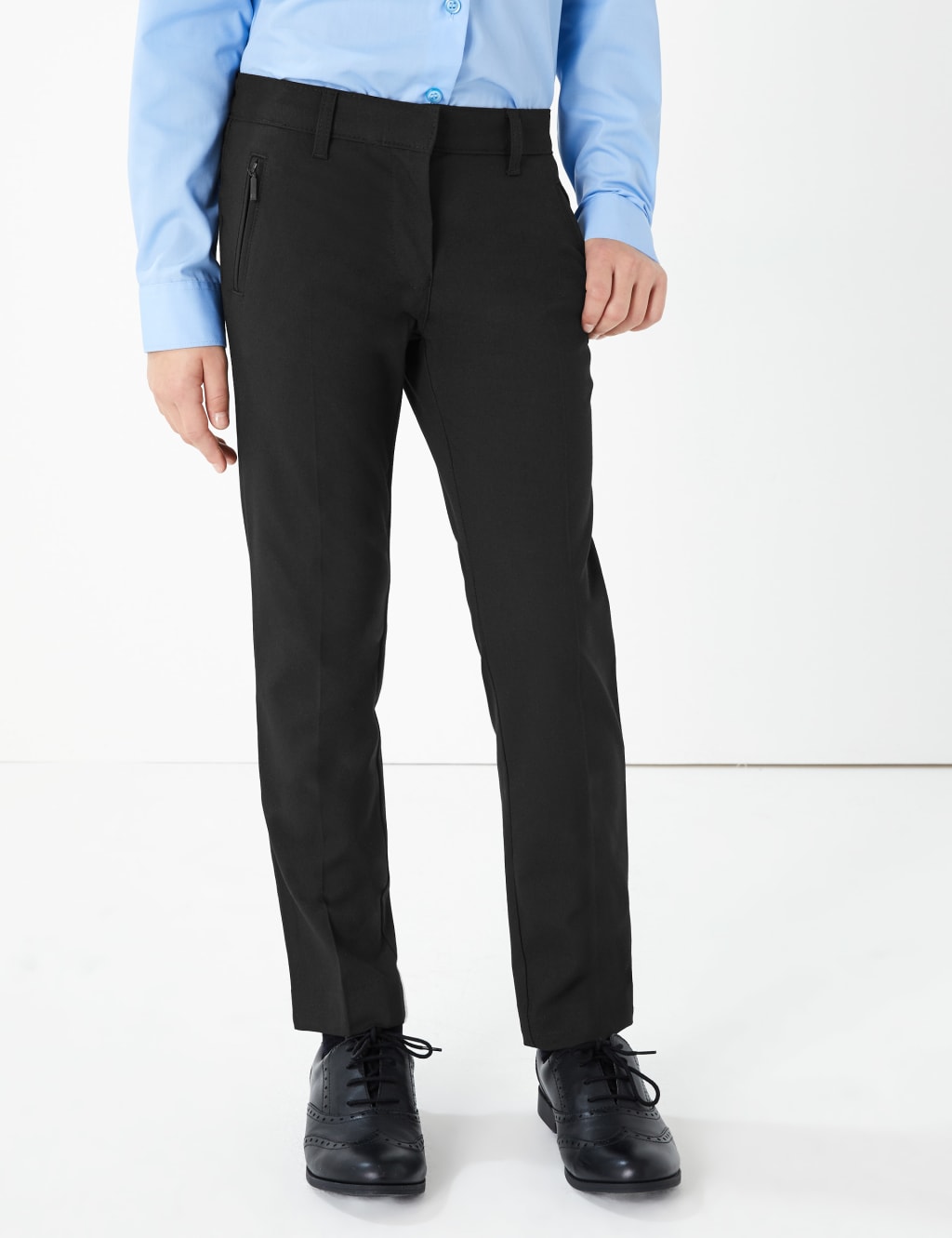 Girls Slim Leg Additional Length Trousers 3 of 6