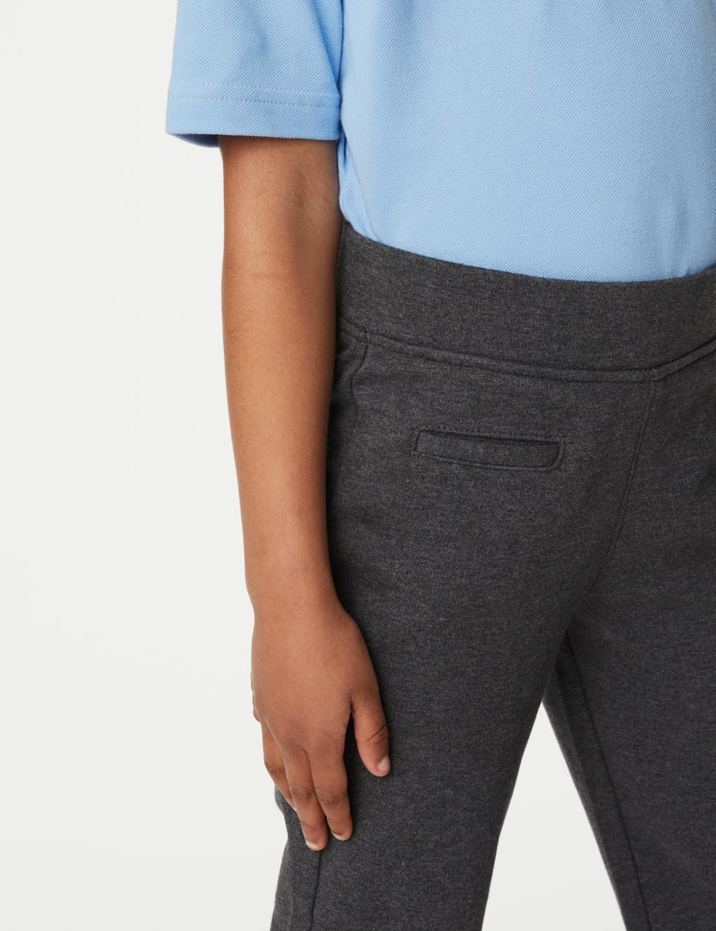 Girls' Regular Leg Jersey School Trousers (2-16 Yrs) 5 of 5