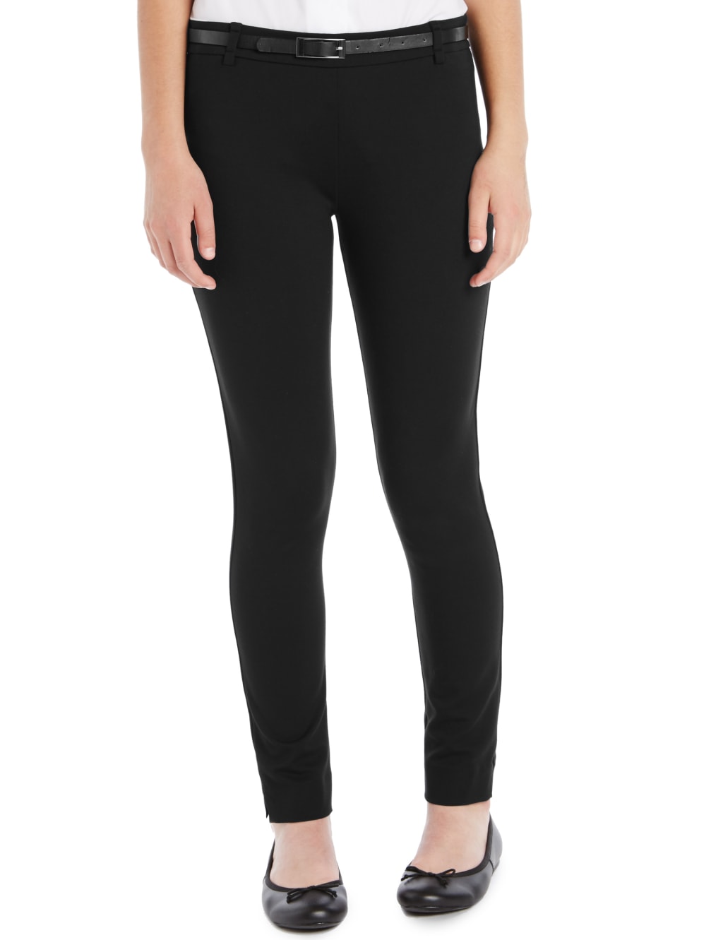 Senior Girls' Skinny Leg Belted Trousers (Older Girls) 1 of 3