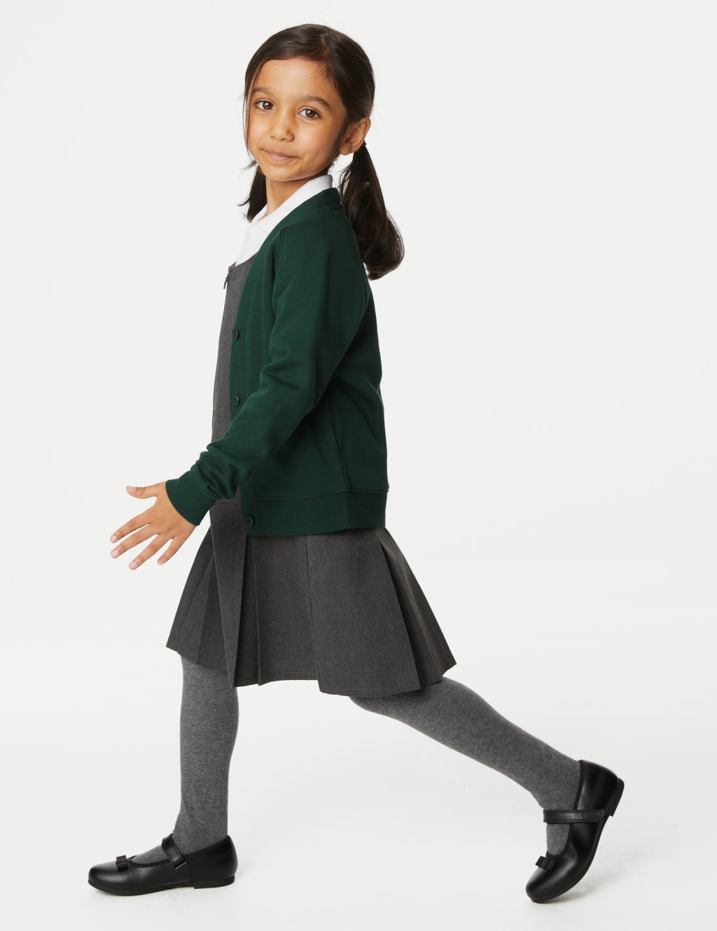 Girls' Jersey School Cardigan (2-18 Yrs) 3 of 4