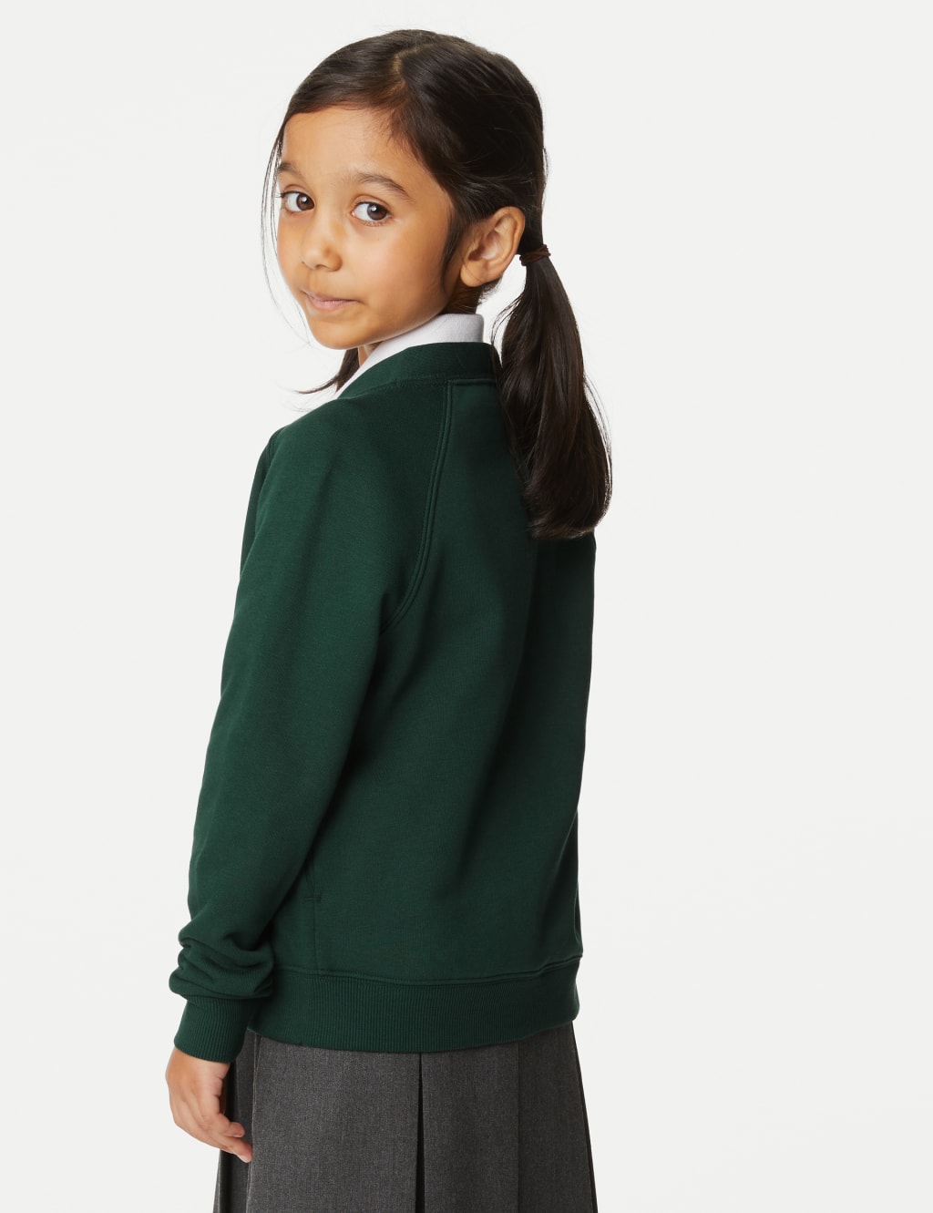 Girls' Jersey School Cardigan (2-18 Yrs) 4 of 4