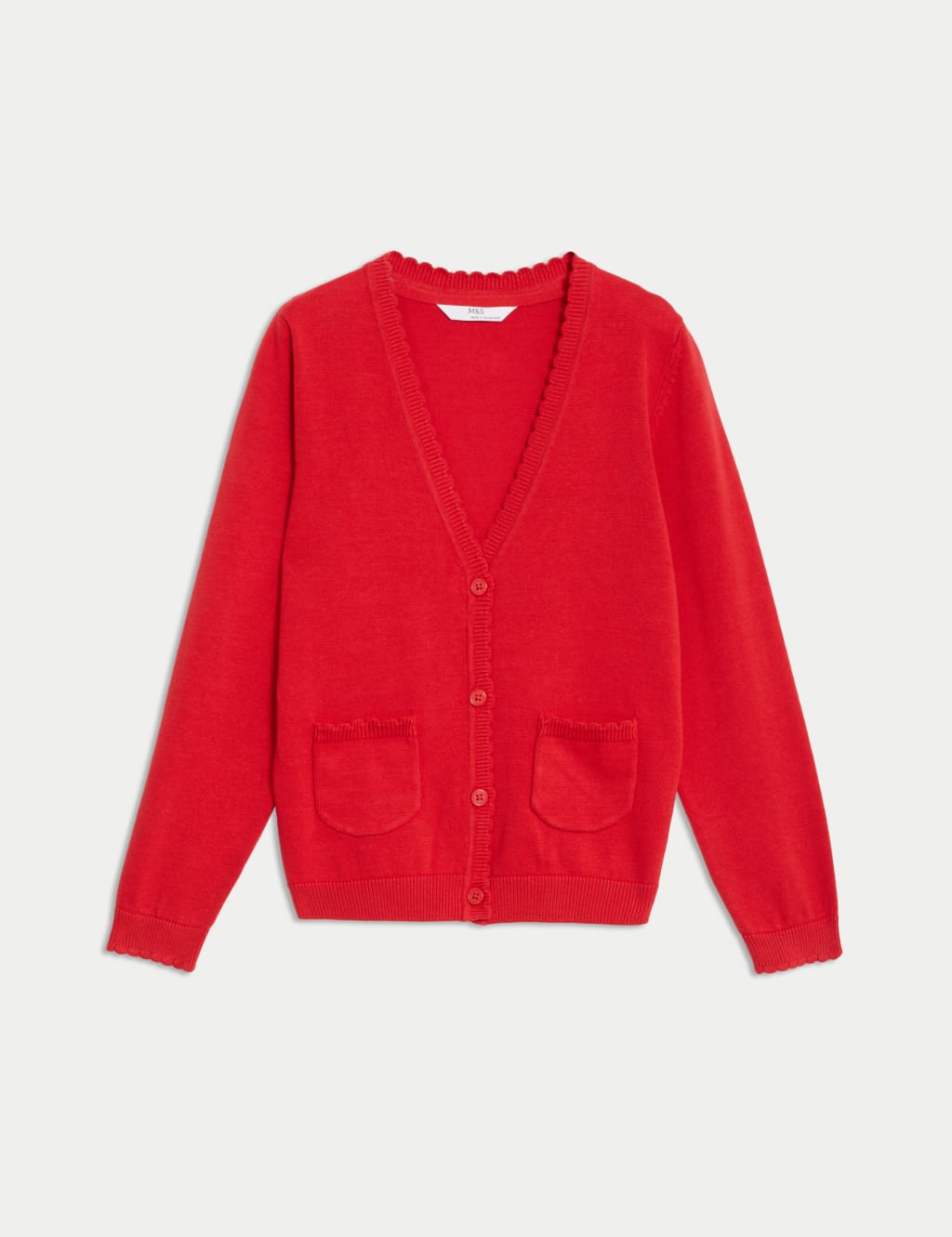 Girls' Pure Cotton School Cardigan (2-18 Yrs) 2 of 5