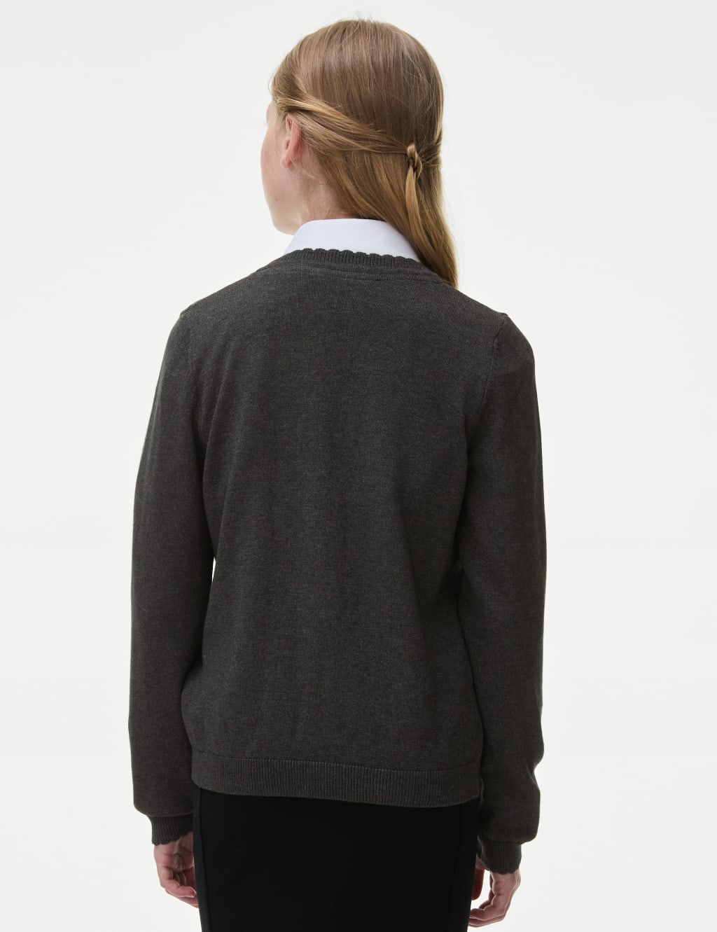 Girls' Pure Cotton School Cardigan (2-18 Yrs) 4 of 5