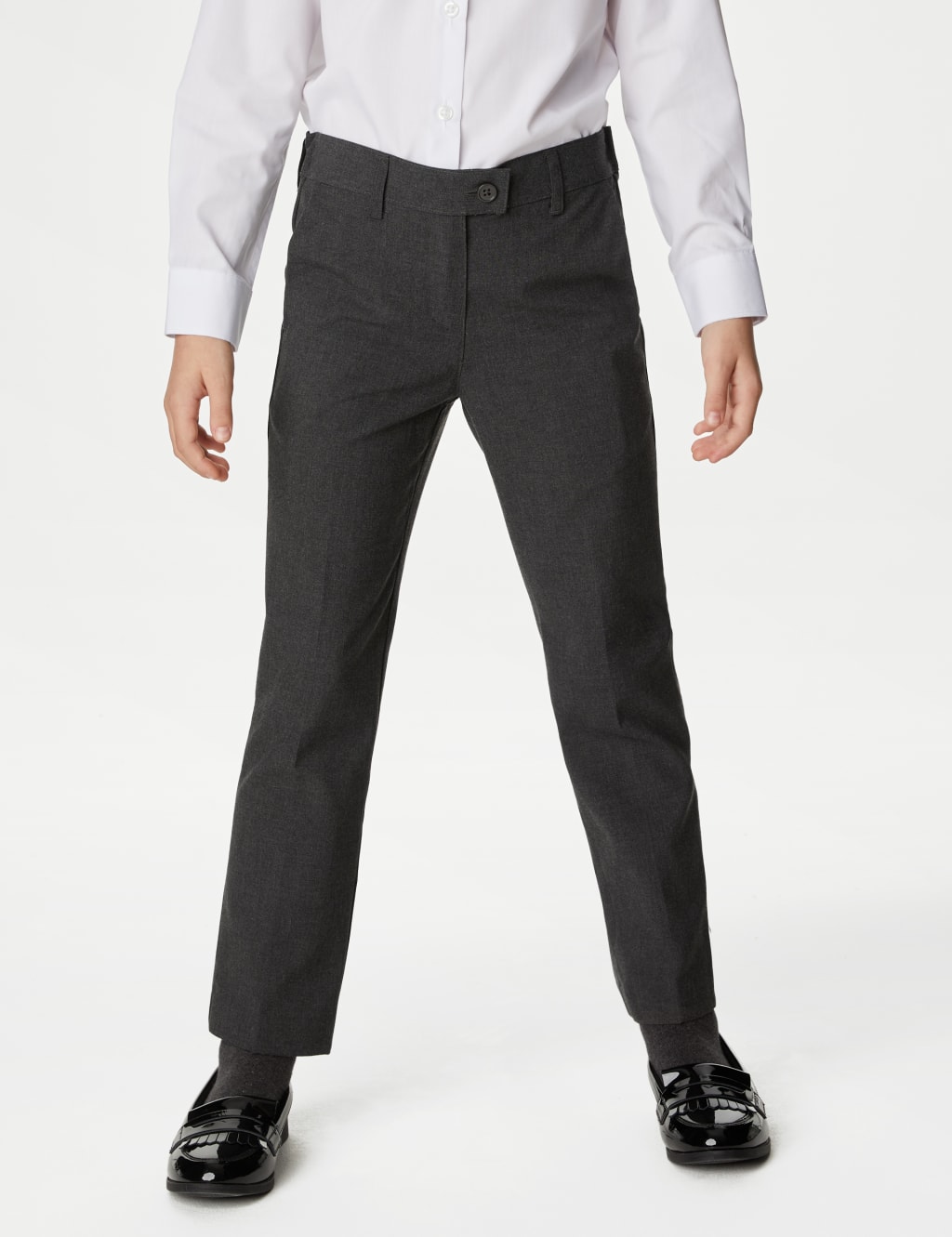 2pk Girls' Slim Leg School Trousers (2-18 Yrs) 3 of 4