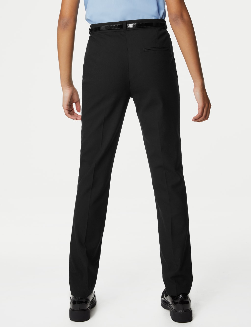 Girls' Super Skinny Belted School Trousers (2-18 Yrs) 4 of 5
