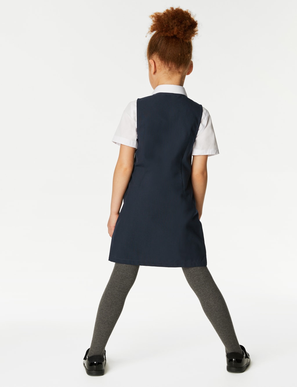 2pk Girls Pleated School Pinafores 2 12 Yrs