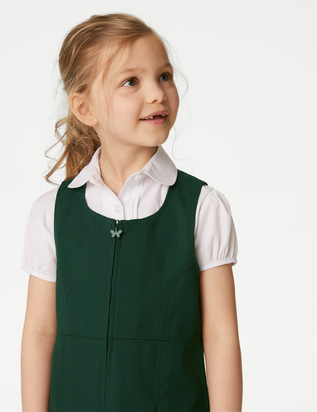Girls' Pleated School Pinafore  (2-12 Yrs) 3 of 4