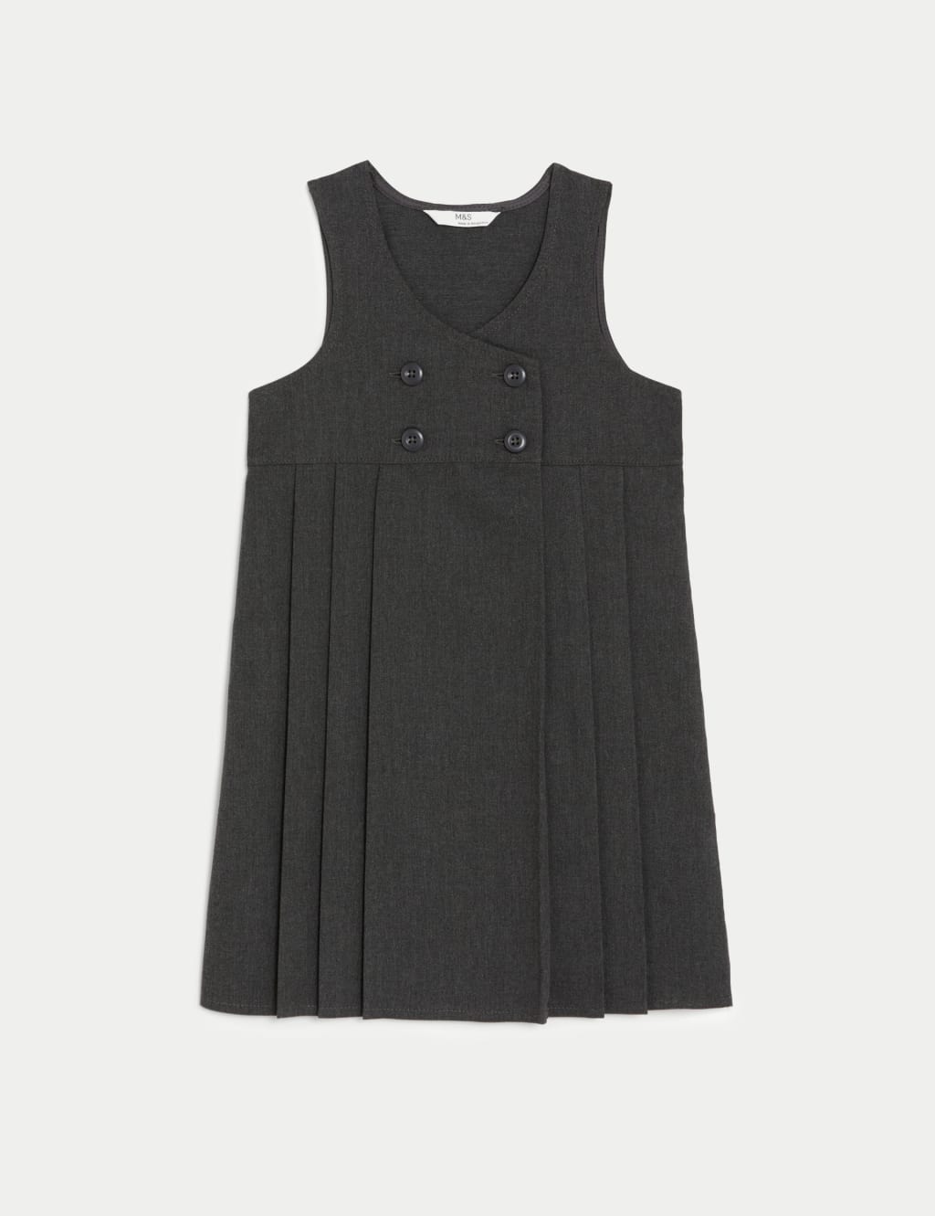 Girls Double Breasted School Pinafore 2 12 Yrs M S Collection M S