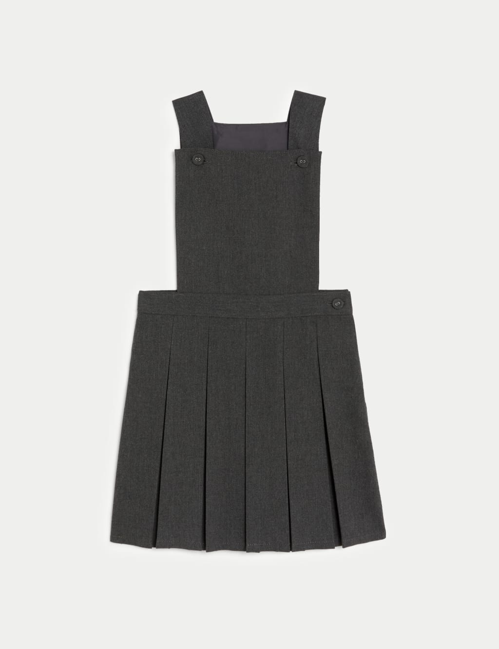 Girls Pleated Bib School Pinafore 2 12 Yrs