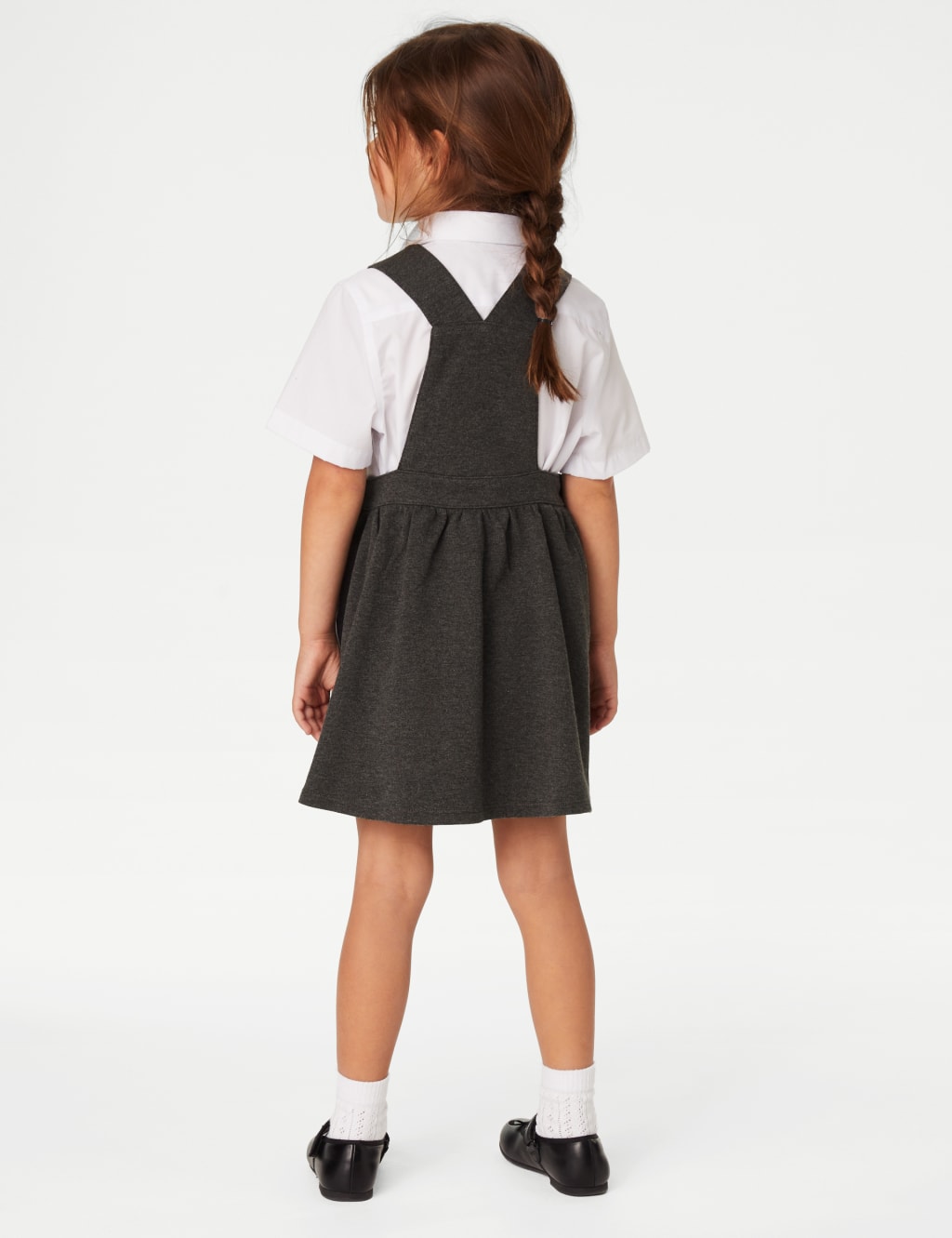 Girls Jersey School Pinafore 2 12 Yrs